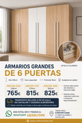 ARMARIOS GRANDES DE 6 PUERTAS