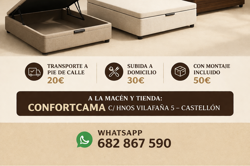 CANAPE ABATIBLE PRIMER PRECIO desde 160€