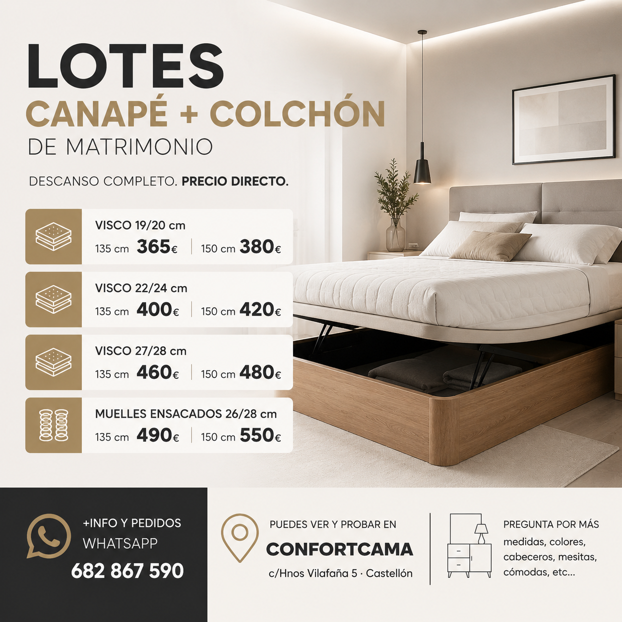LOTES DE CANAPE + COLCHON