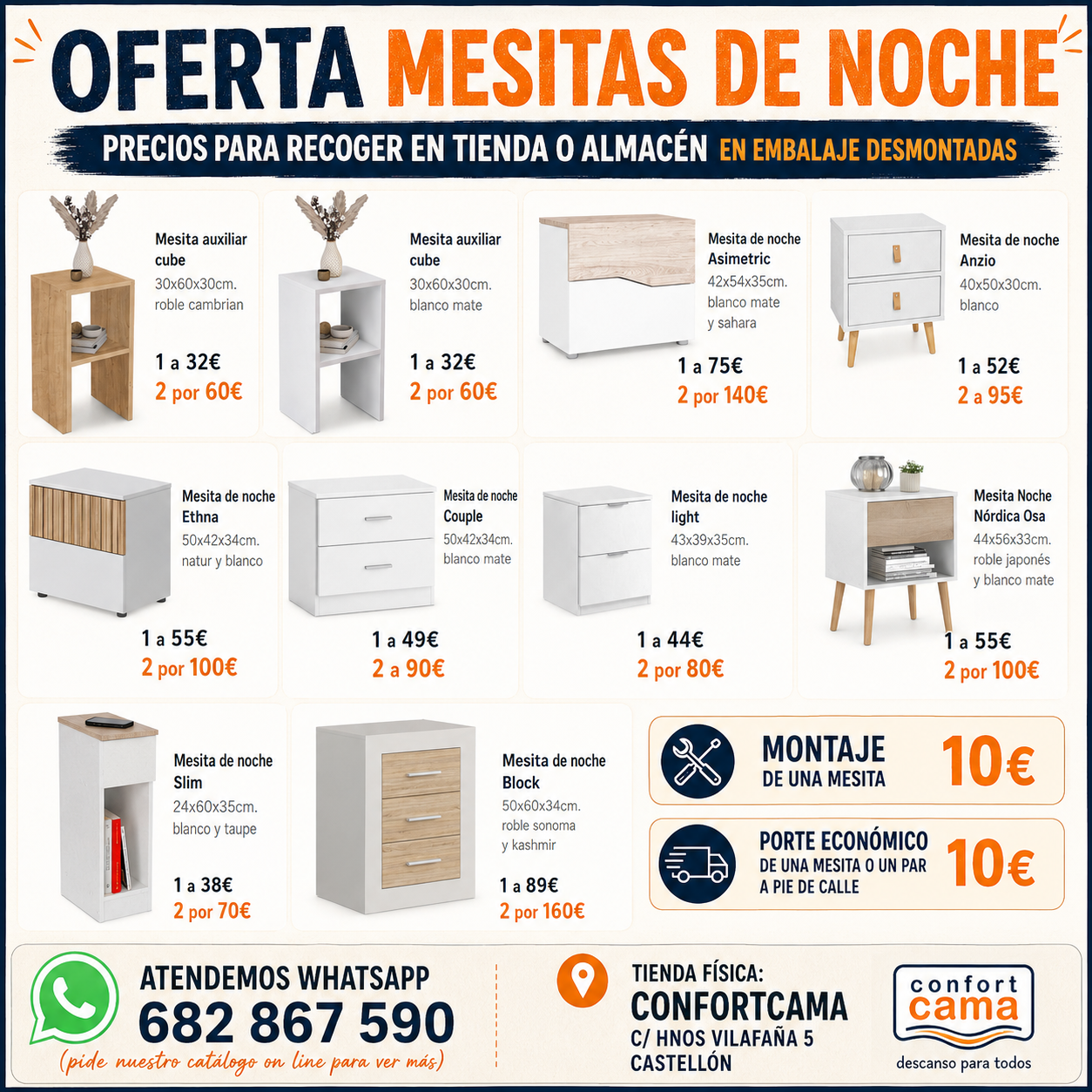 MESITAS DE NOCHE